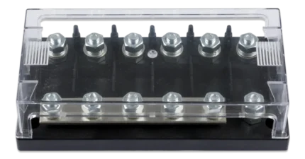 Victron six way fuse holder for Mega-fuse with busbar