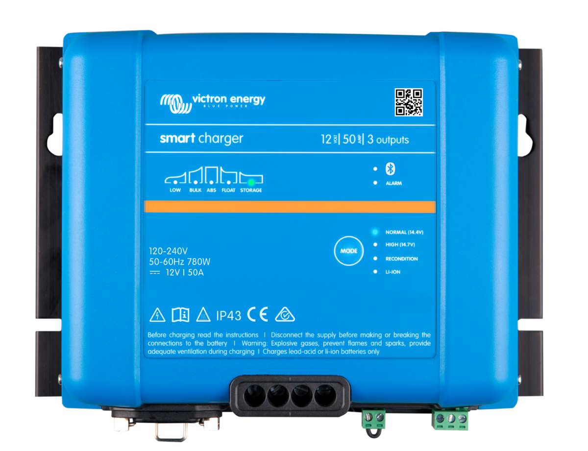 Victron Smart IP43 Charger 12/50 (3) 120/240V